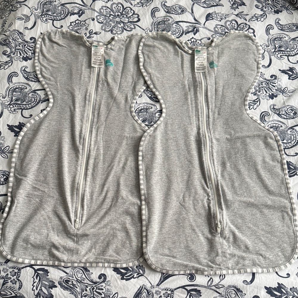 2 Love to Dream Sleep Sacks 1 TOG Size M (13-19lb/6-8.5kg)